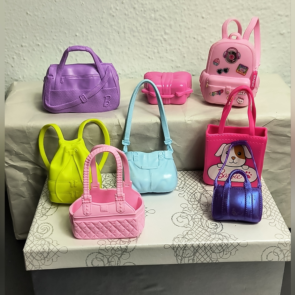 Dolls Accessories Toys Purse Bundle Of 8 pcs